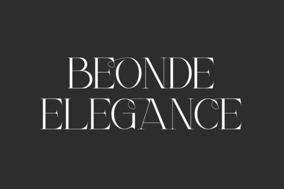 Beonde Elegance: A Serif Font for Sophisticated Craft Projects