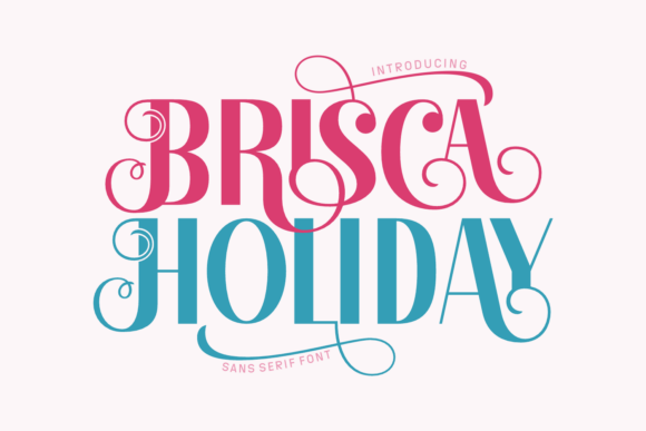 Brisca Holiday Font: A Handwritten Touch for Your Craft Projects