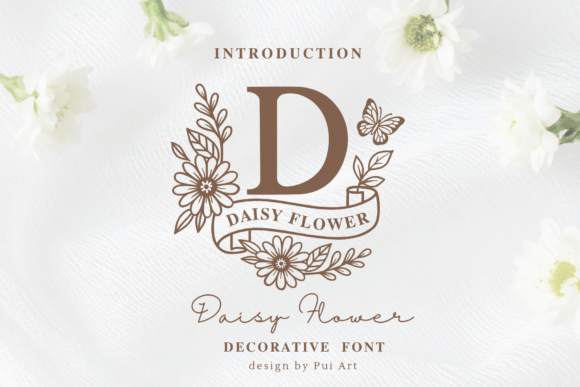 Daisy Flower Monogram
