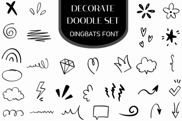 Decorate Doodle Set: A Versatile Font for Modern Web Design