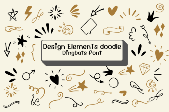 Design Elements Doodle: A Festive Font for Creative Web Projects