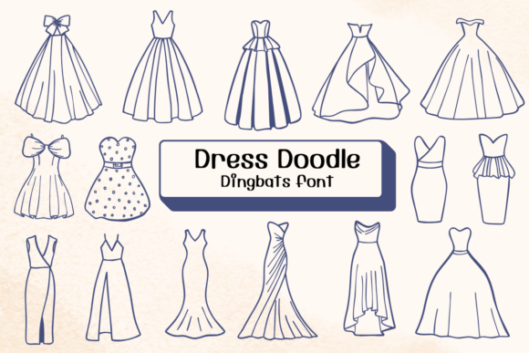 Dress Doodle Font: A Stylish Choice for Editorial Design