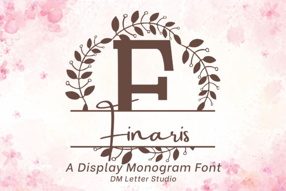Finaris Split Monogram Font for Business Branding