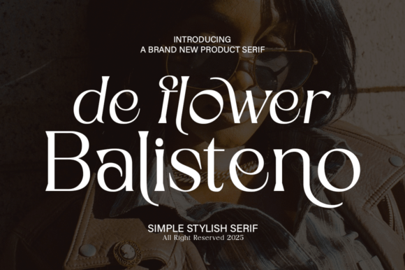 Flower Balisteno: A Serif Font for Elegant Branding