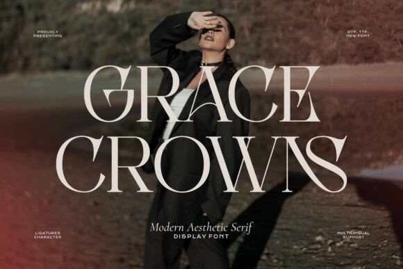 Grace Crowns: A Serif Font for Editorial Elegance