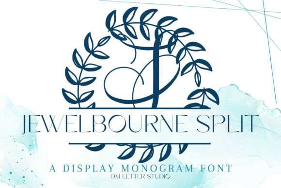Jewelbourne Split Monogram Font for Branding Success