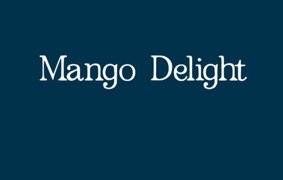 Mango Delight Font: A Romantic Touch for Handmade Creations