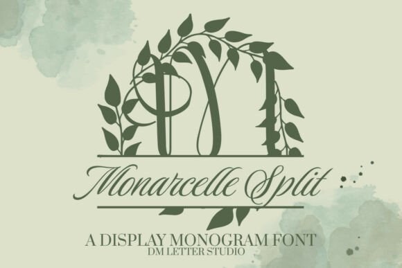 Monarcelle Split Monogram: A Timeless Display Font for Web Design