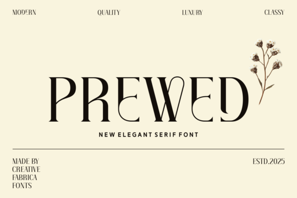 Prewed: The Serif Font That Elevates Your Brand