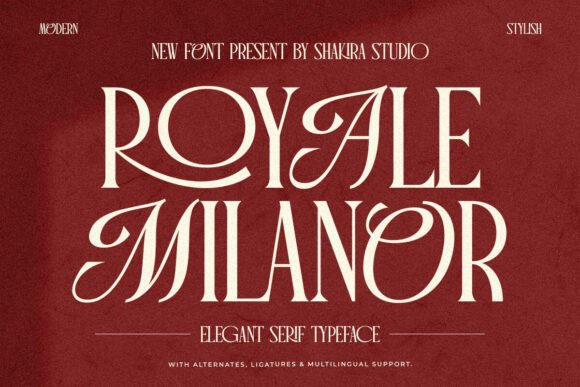 Royale Milanor: A Serif Font for Timeless Editorial Design