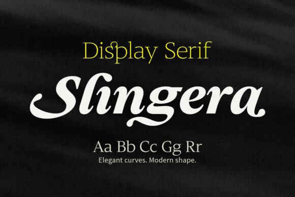 Slingera – A Serif Font for Elegant Editorial Design