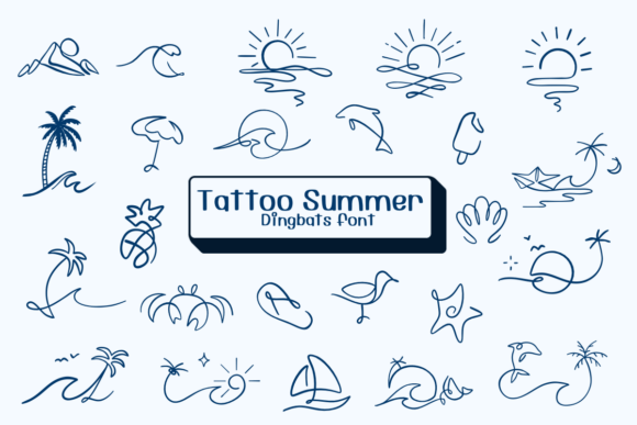 Tattoo Summer Font: A Crafty Addition to Your Design Toolkit
