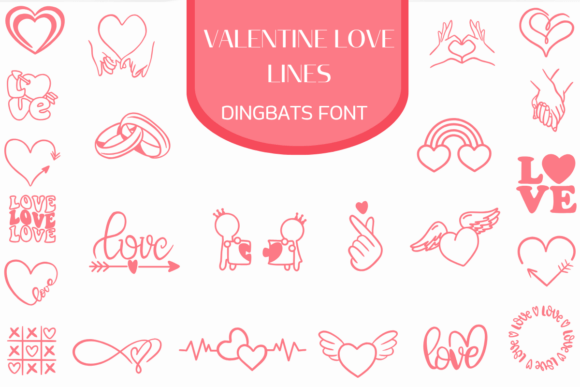 Valentine Love Lines: A Font for Heartfelt Branding