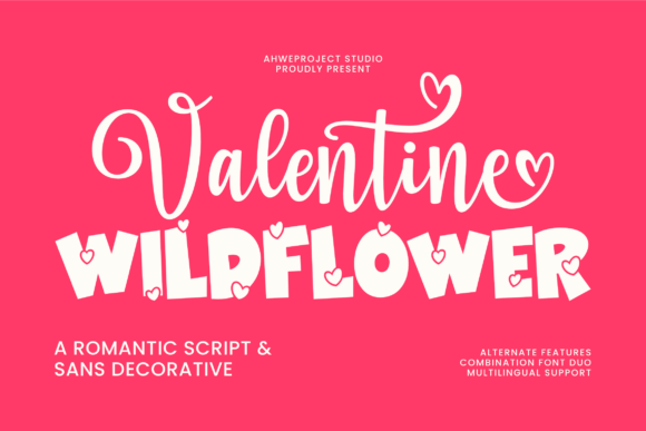 Valentine Wildflower: A Font for Love and Campaigns